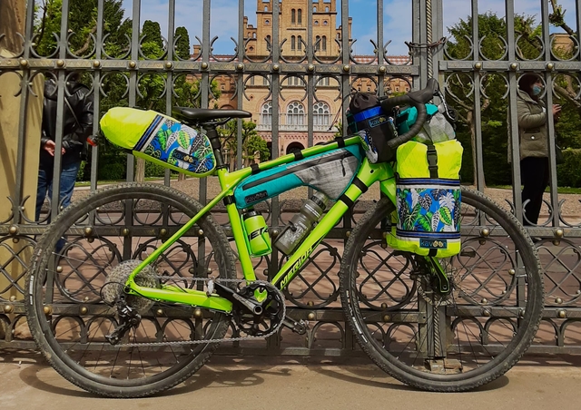 A kit of bicycle bags