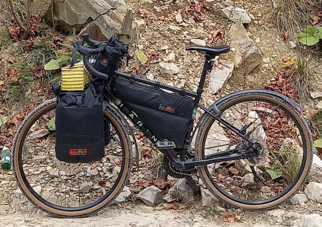 A kit of bicycle bags