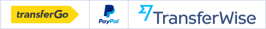 PayPal, TransferGo and TransferWise logo